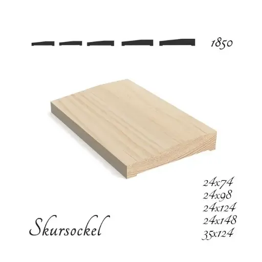 [HK001122] Signatur Skursockel™ plint 24x124x4420mm