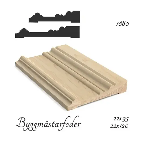 [HK001123] Signatur Byggmästarfoder™ plint 22x120x4420mm