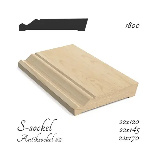 [HK001126] Signatur S-Sockel™ plint 22x120x4420mm