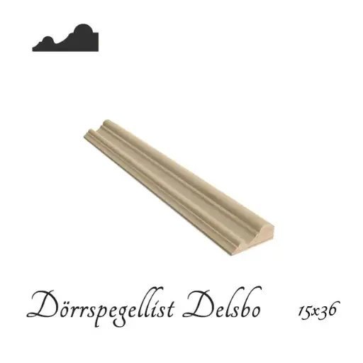 [HK001130] Signatur Dörrspegellist Delsbo™ lijst 15x36x4420mm